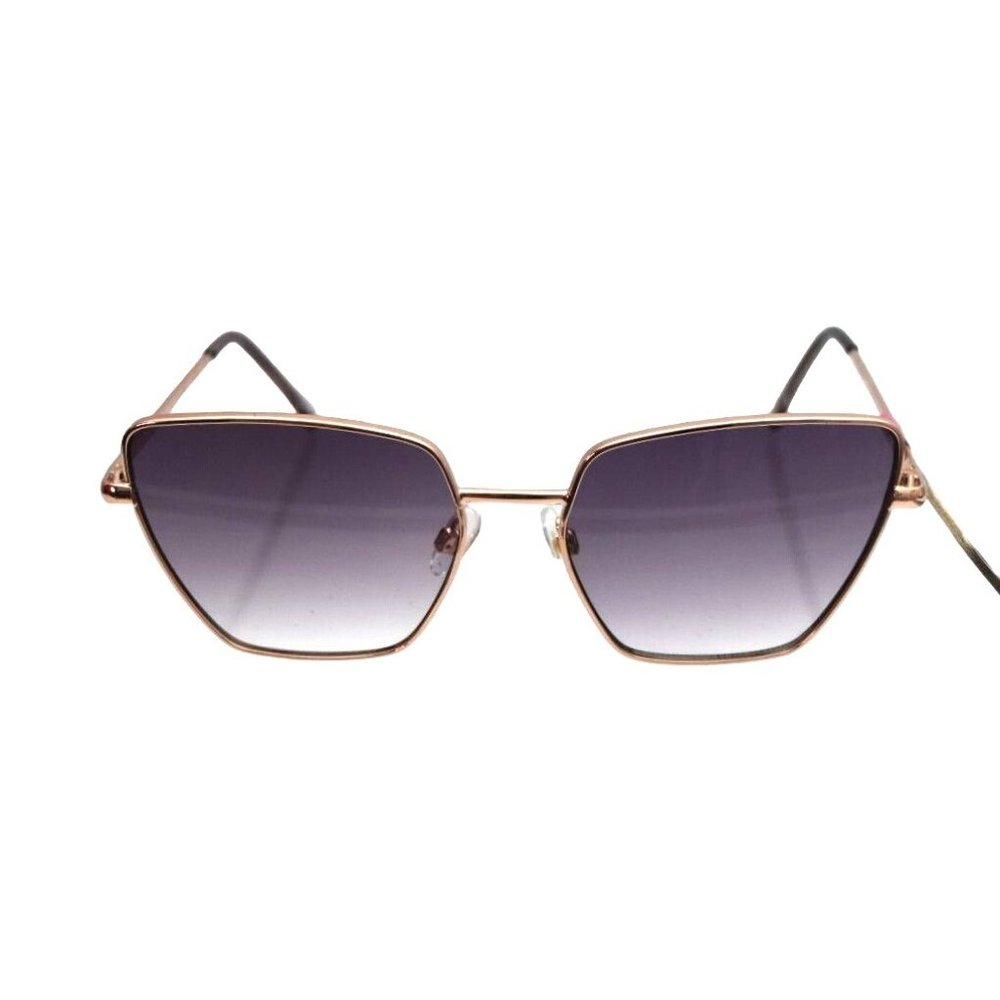 Foster Grant Womens Sunglasses Rose Gold Frame Square Cateye Gradient